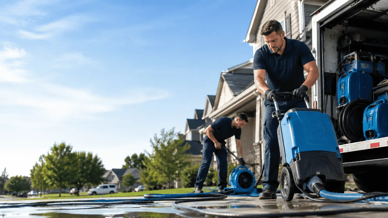 Dehumidification being performed in Missouri Valley, IA